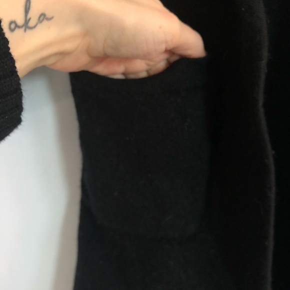Madewell Merino Wool Black Open Front Cardigan XS - Picture 5 of 7